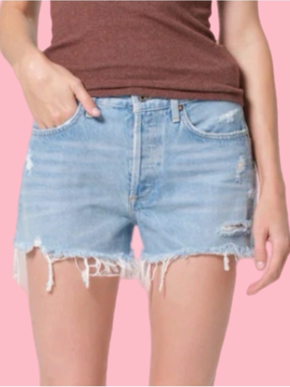 agolde parker vintage cut-off short - swapmeet
